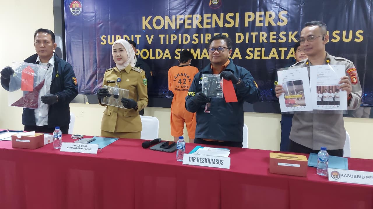 Polda Sumsel Amankan Pemilik Akun Medsos yang Sebarkan Ujaran Kebencian dan Penghasutan saat Demo