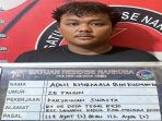 Karyawan swasta berinisial AK (25) ditangkap polisi di Desa Tegal Rejo, Kecamatan Lawang Kidul, Muara Enim.