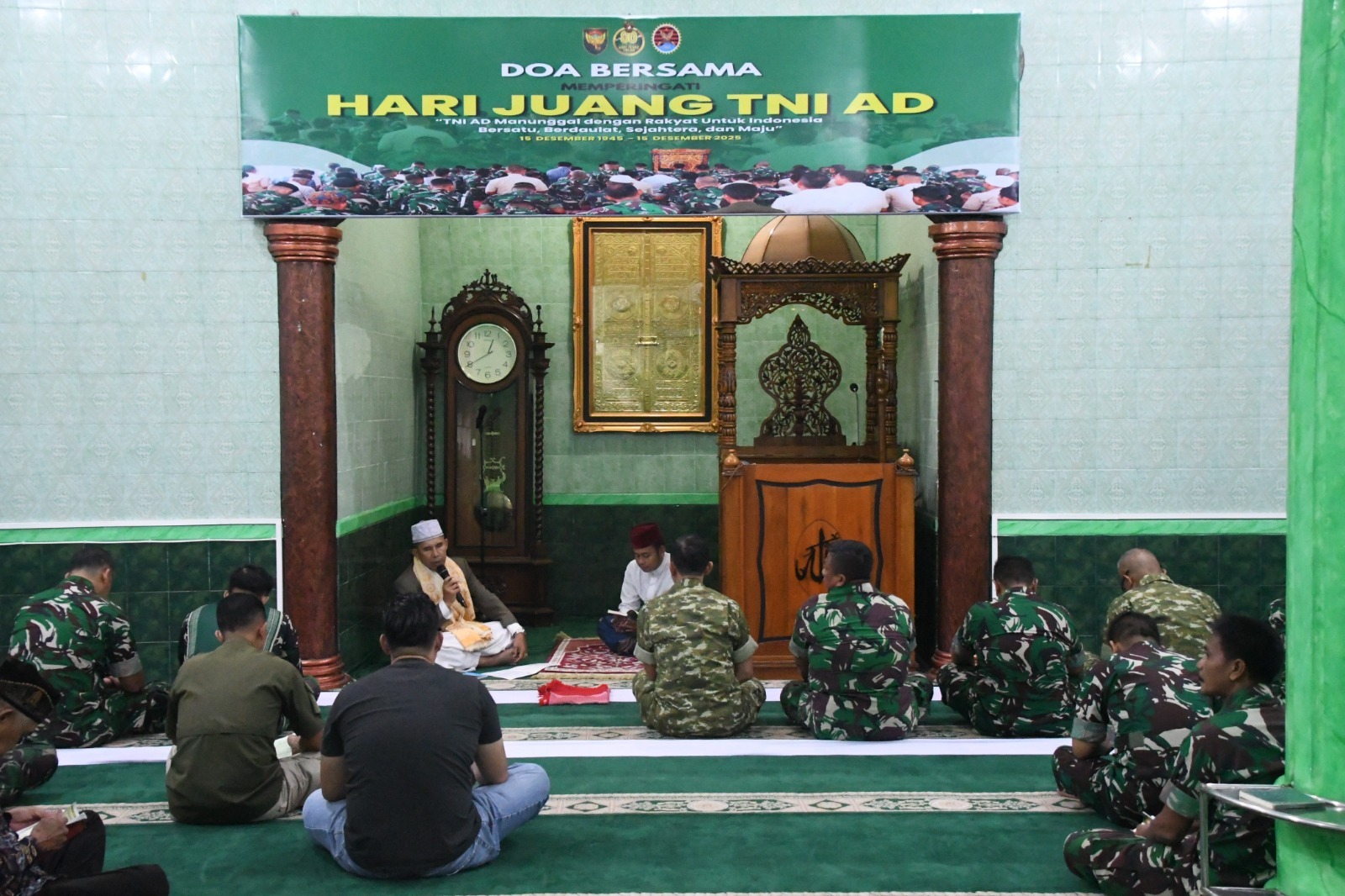 Sambut Hari Juang, TNI AD, Korem 044/Gapo, Gelar Doa Bersama.