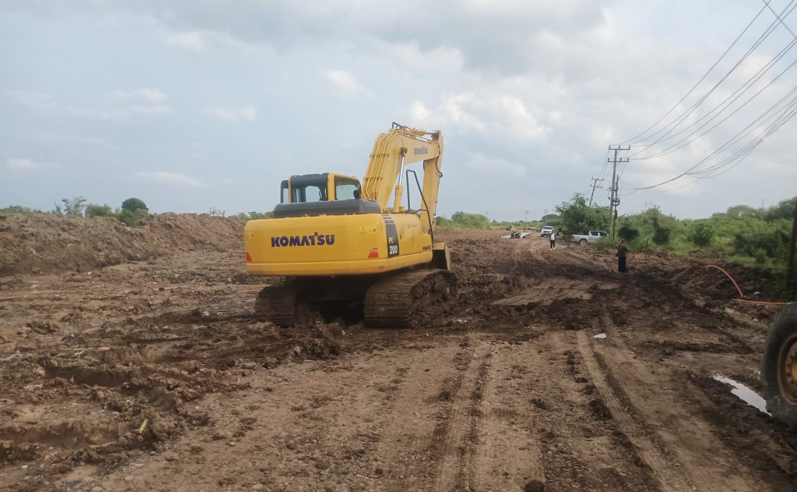 Pembangunan Jalan Kasiba–Lasiba Palembang memasuki tahap pengecoran beton sebagai bagian dari upaya peningkatan infrastruktur kota.