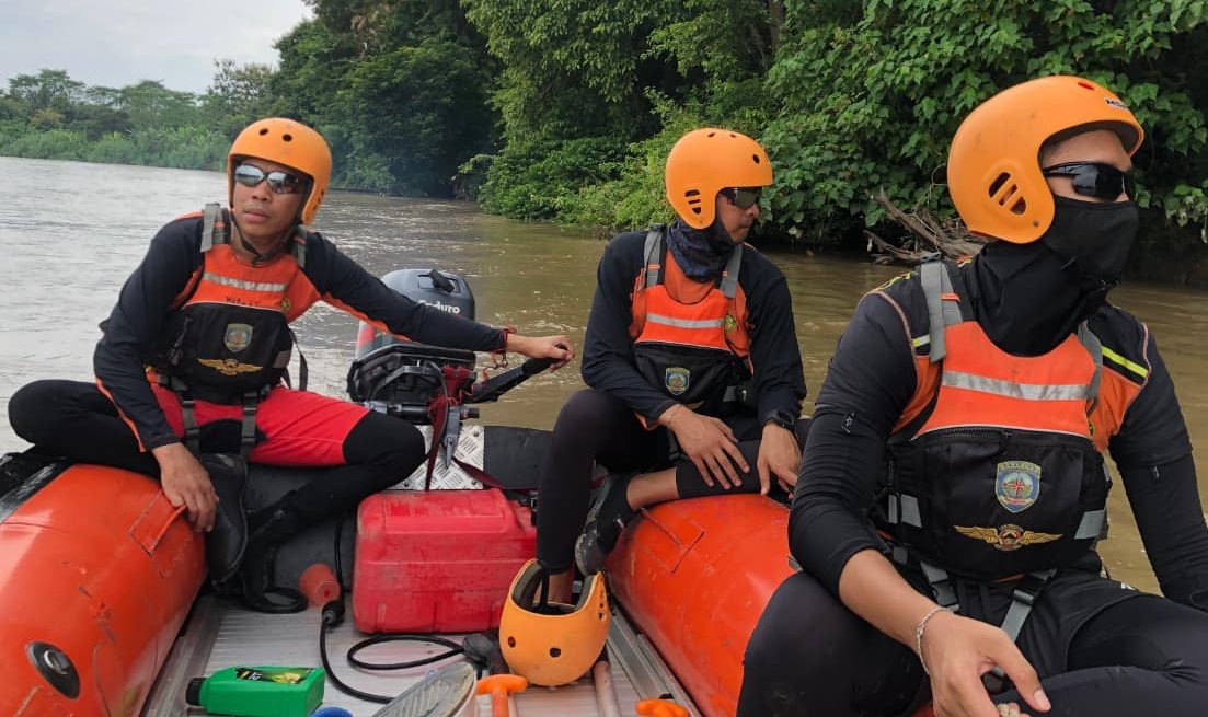 Mati Mesin, 3 Penumpang Perahu Getek Jatuh ke Sungai Siguci OKU Timur, 1 Hilang Tenggelam