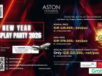 Rayakan malam tahun baru penuh kreativitas di New Year Cosplay Party 2026 ASTON Palembang. Siap tampil dengan kostum terbaikmu?
