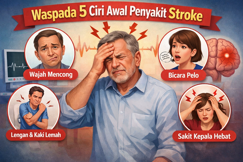 Waspada gejala awal penyakit stroke