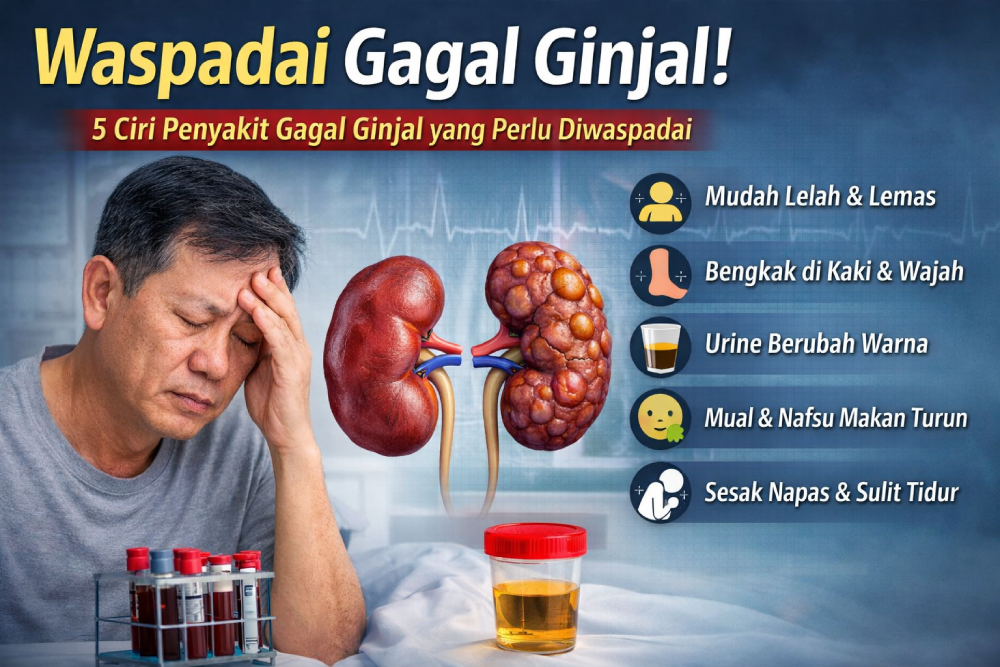 Waspadai ciri penyakit gagal ginjal