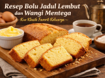 Bolu jadul lembut dengan aroma mentega yang khas, kue klasik favorit keluarga yang selalu menggugah selera sejak potongan pertama.
