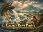 Legenda Rawa Pening menggambarkan kemunculan Naga Baru Klinting yang menenggelamkan sebuah desa akibat kesombongan warganya, hingga terbentuklah danau besar yang kini menjadi ikon Jawa Tengah. Legenda Rawa Pening menggambarkan kemunculan Naga Baru Klinting yang menenggelamkan sebuah desa akibat kesombongan warganya, hingga terbentuklah danau besar yang kini menjadi ikon Jawa Tengah.