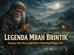 Ilustrasi Mbah Brintik, sosok penjaga gaib desa yang dipercaya warga masih hadir dan menjaga keseimbangan alam serta adat leluhur.