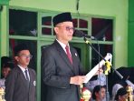 Kepala Kanwil Kementerian Agama Provinsi Sumatera Selatan Syafitri Irwan bertindak sebagai Pembina Upacara Peringatan Hari Amal Bakti (HAB) ke-80 Kementerian Agama di halaman MAN 3 Palembang, Sabtu (03/01/2026). Kepala Kanwil Kementerian Agama Provinsi Sumatera Selatan Syafitri Irwan bertindak sebagai Pembina Upacara Peringatan Hari Amal Bakti (HAB) ke-80 Kementerian Agama di halaman MAN 3 Palembang, Sabtu (03/01/2026).