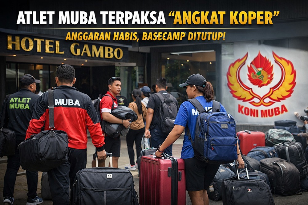 Krisis Anggaran Pasca Porprov, Atlet Juara Muba Terpaksa Angkat Koper dari Penginapan.