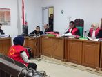 Terdakwa Leni Marlina saat mengikuti sidang putusan di Pengadilan Negeri Palembang, Rabu (7/1/2026).
