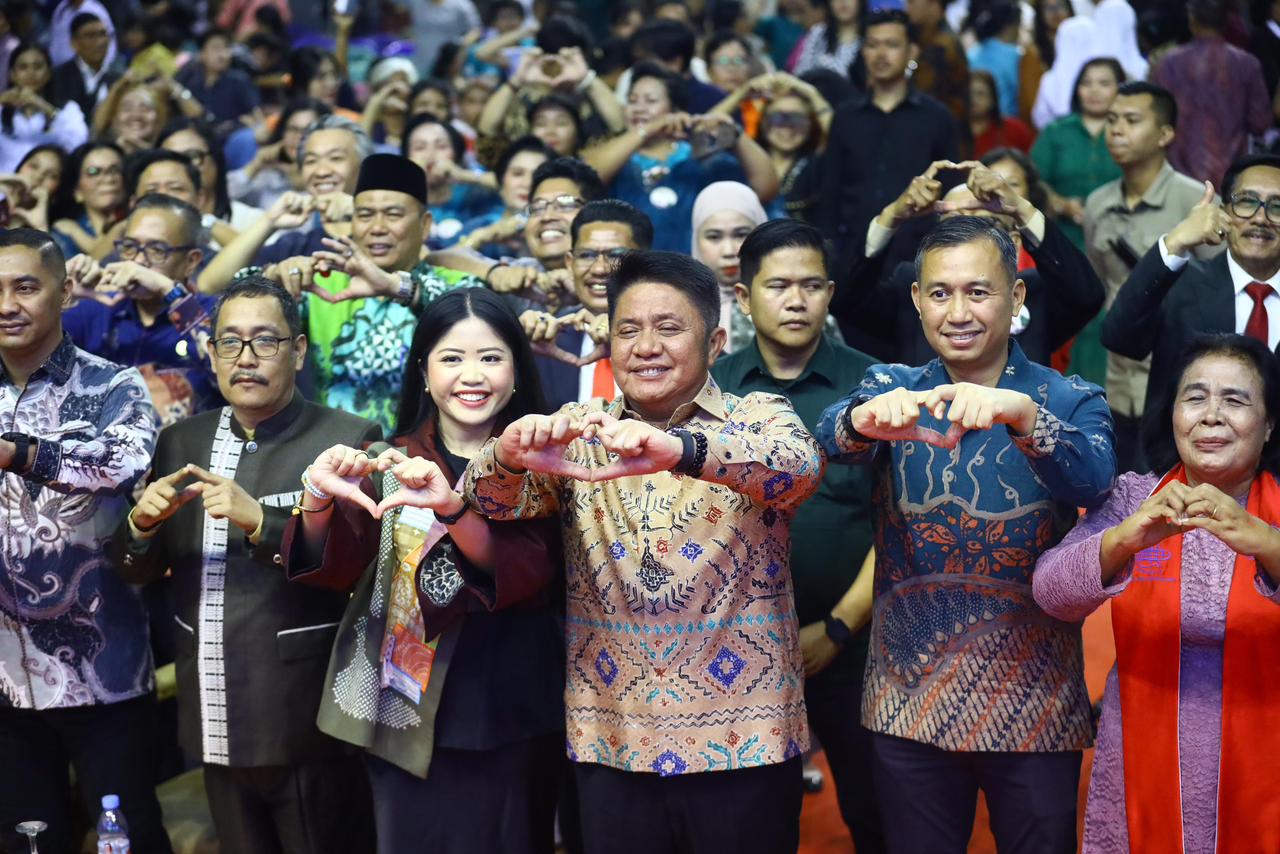 Pesan Gubernur Herman Deru di Puncak Natal Oikumene: Jadikan Natal Energi Bersama untuk Percepatan Kemajuan Sumsel.