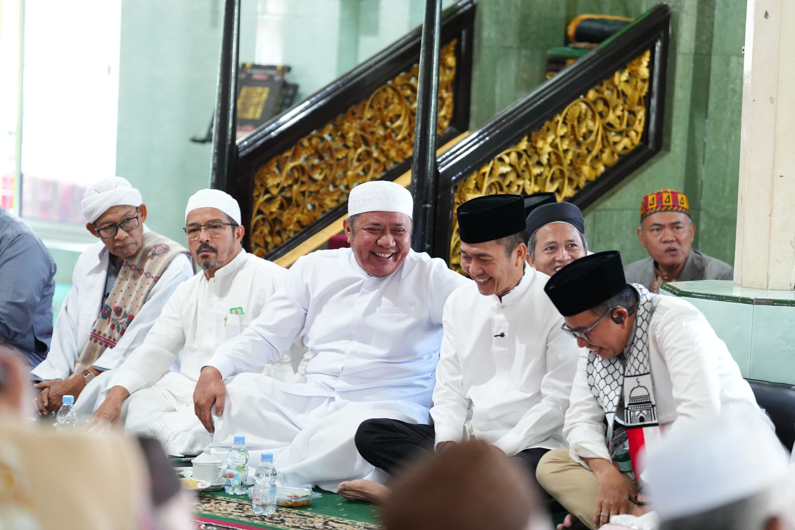 Napak Tilas dari Masjid Lawang Kidul ke Masjid Kiai Marogan Kertapati, Herman Deru Ikut Seberangi Sungai Musi