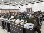Asrendam II/Sriwijaya Kolonel Inf Mustamin memimpin kegiatan Rekonsiliasi Intern Wilayah dalam rangka penyusunan Laporan Keuangan Tahun Anggaran 2025 di Gedung Nasution, Palembang, Kamis (15/1/2026).