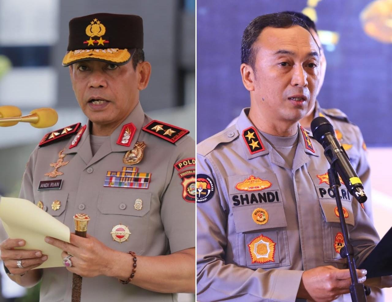 Kapolri Jenderal Listyo Sigit Prabowo merotasi perwira tinggi Polri. Irjen Pol Dr Sandi Nugroho, SIK resmi ditunjuk sebagai Kapolda Sumatera Selatan menggantikan Irjen Pol Andi Rianto R Djajadi, SIK.