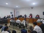 Saksi mahkota Nopriansyah memberikan keterangan di sidang lanjutan kasus dugaan korupsi proyek Pokir DPRD OKU di Pengadilan Negeri Palembang, Rabu (28/1/2026).