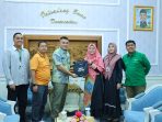 Sekda Kota Palembang Aprizal Hasyim bersama jajaran Dompet Dhuafa Sumsel saat pertemuan koordinasi program sosial bagi masyarakat kurang mampu.