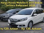 MPV Murah Rp125 Jutaan! Honda Mobilio E 2017 Bekas, Pilihan Nyaman untuk Keluarga