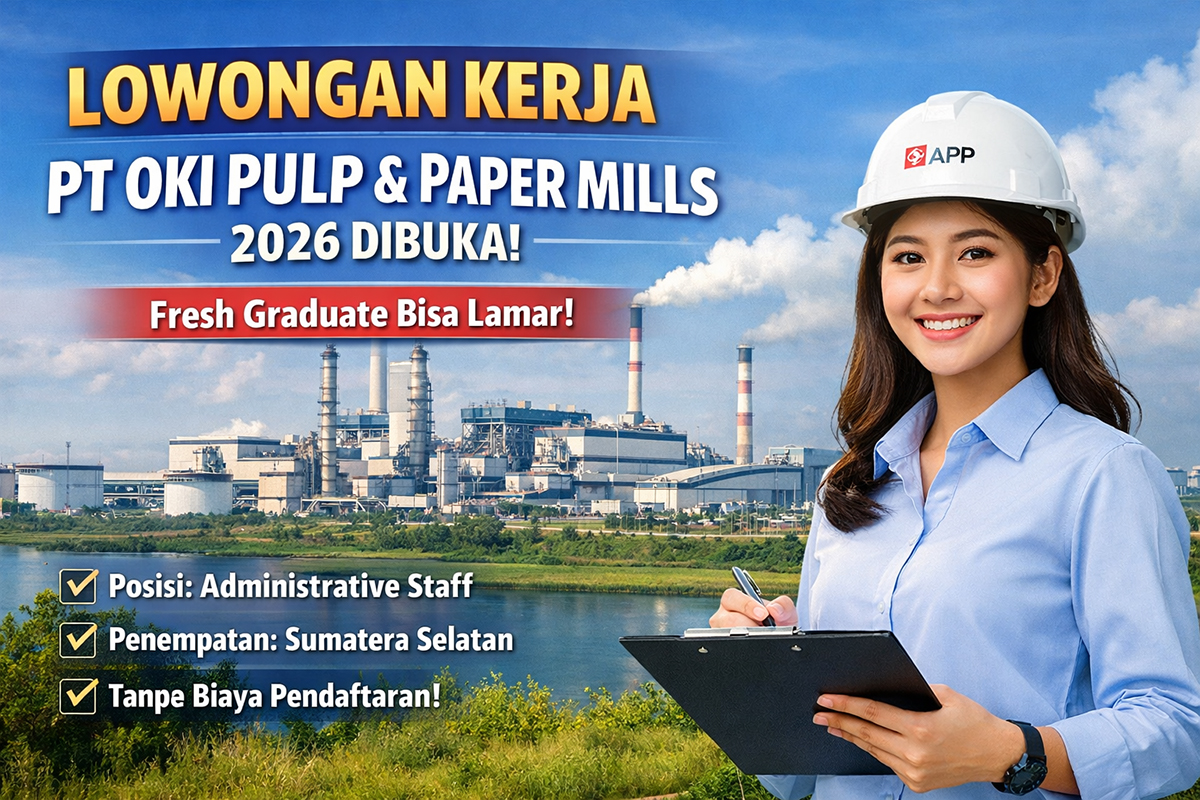 Lowongan Kerja PT OKI Pulp & Paper Mills 2026 resmi dibuka.