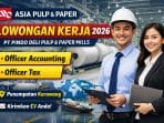 Ilustrasi rekrutmen PT Pindo Deli Pulp and Paper Mills 2026 untuk lulusan S1 Akuntansi.