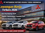 Lowongan kerja di Mitsubishi Motors Lowongan Kerja PT Mitsubishi Motors Krama Yudha Indonesia 2026 resmi dibuka untuk beberapa posisi strategis.