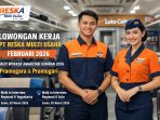 Lowongan kerja pramugara & pramugari 2026 Pramugara dan pramugari PT Reska Multi Usaha (KAI Services) saat bertugas melayani penumpang kereta api.