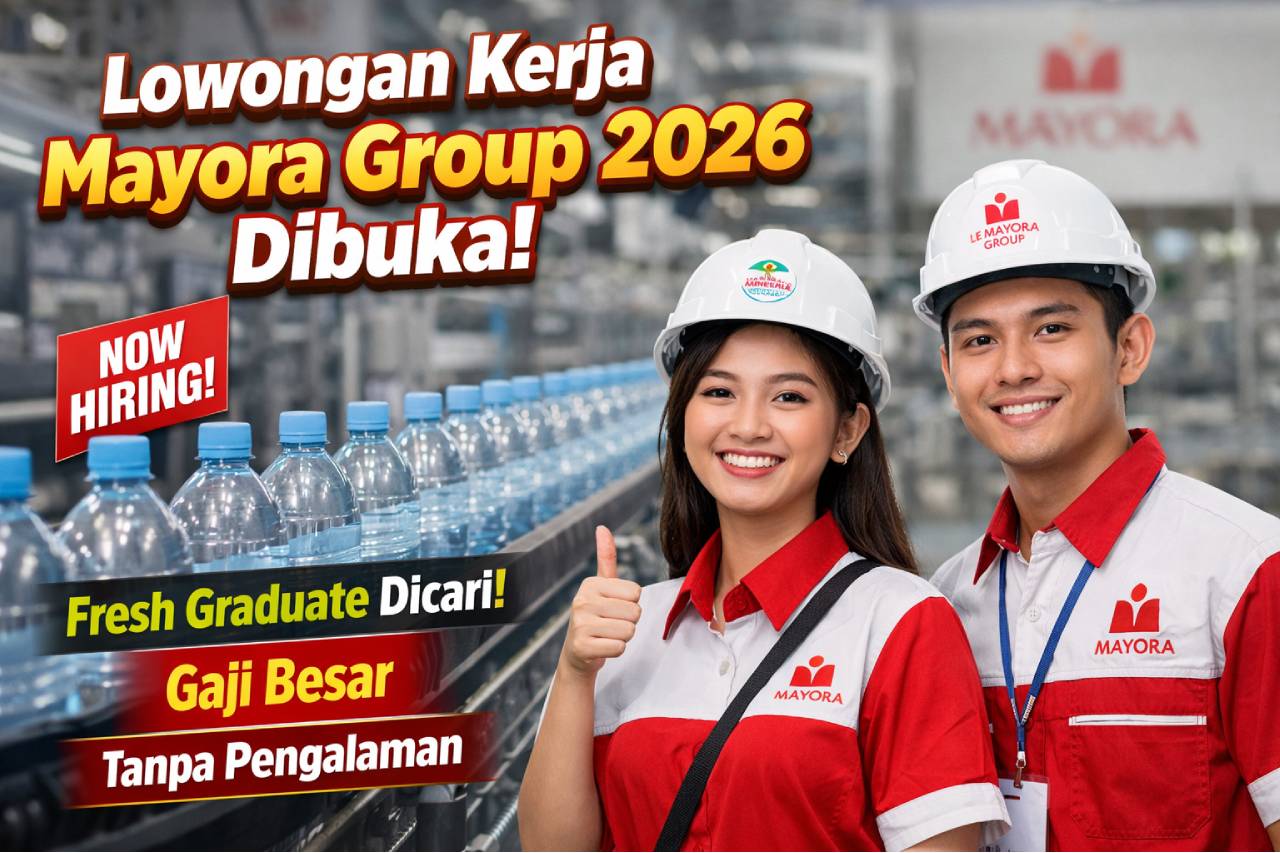 Perusahaan produsen Le Minerale ini membuka lowongan kerja terbaru Februari 2026 melalui program Unit Head Development Program (UHDP) bagi fresh graduate.