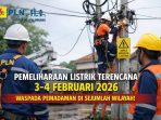 Petugas PLN UP3 Palembang melakukan pemeliharaan jaringan listrik terencana guna meningkatkan keandalan pasokan listrik. Petugas PLN UP3 Palembang melakukan pemeliharaan jaringan listrik terencana guna meningkatkan keandalan pasokan listrik.