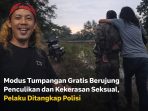 Polisi menangkap pelaku kasus penculikan dan kekerasan seksual bermodus tawaran tumpangan gratis dalam operasi Ops Pekat Musi 2026 di Sumatera Selatan.