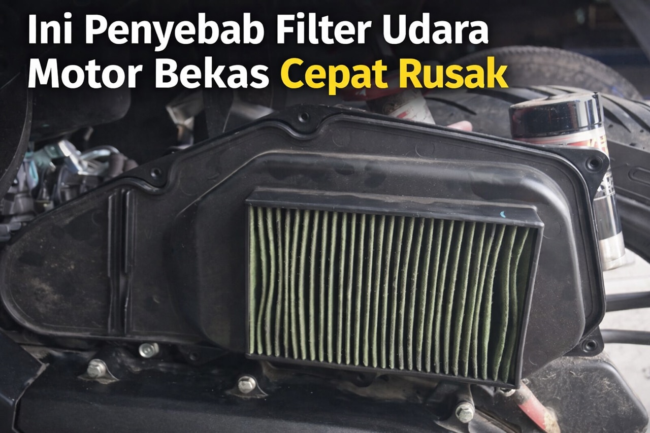 Mekanik Bongkar Penyebab Filter Udara Motor Bekas Cepat Kotor