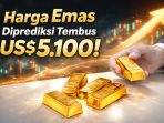 Prediksi emas Harga emas diproyeksikan terus menguat dan berpotensi menembus level US$5.100 per troy ounce, didorong sentimen bullish, pelemahan dolar AS, serta tingginya permintaan investor terhadap aset safe haven.