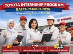 Program magang Toyota Maret 2026 Toyota Internship Program Batch Maret 2026 di Toyota Motor Manufacturing Indonesia resmi dibuka.