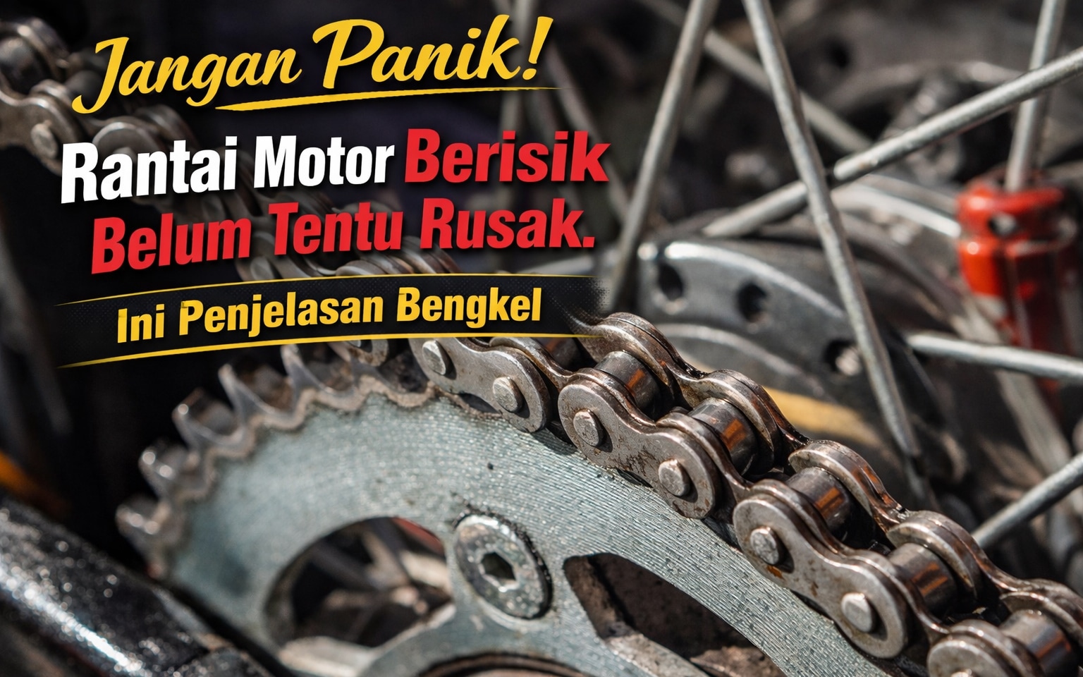 Sering Diabaikan, Kebiasaan Ini Bikin Rantai Motor Cepat Berisik