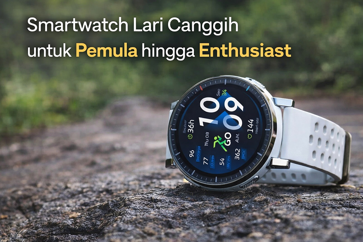 Smartwatch lari canggih dengan desain premium dan fitur pelatihan adaptif, cocok untuk pemula hingga pelari enthusiast yang ingin latihan lebih terarah.Smartwatch lari canggih dengan desain premium dan fitur pelatihan adaptif, cocok untuk pemula hingga pelari enthusiast yang ingin latihan lebih terarah.