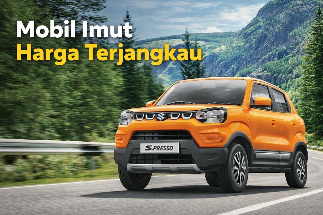 Mobil imut dengan harga terjangkau, Suzuki S-Presso hadir stylish, irit, dan cocok untuk mobilitas harian di perkotaan.