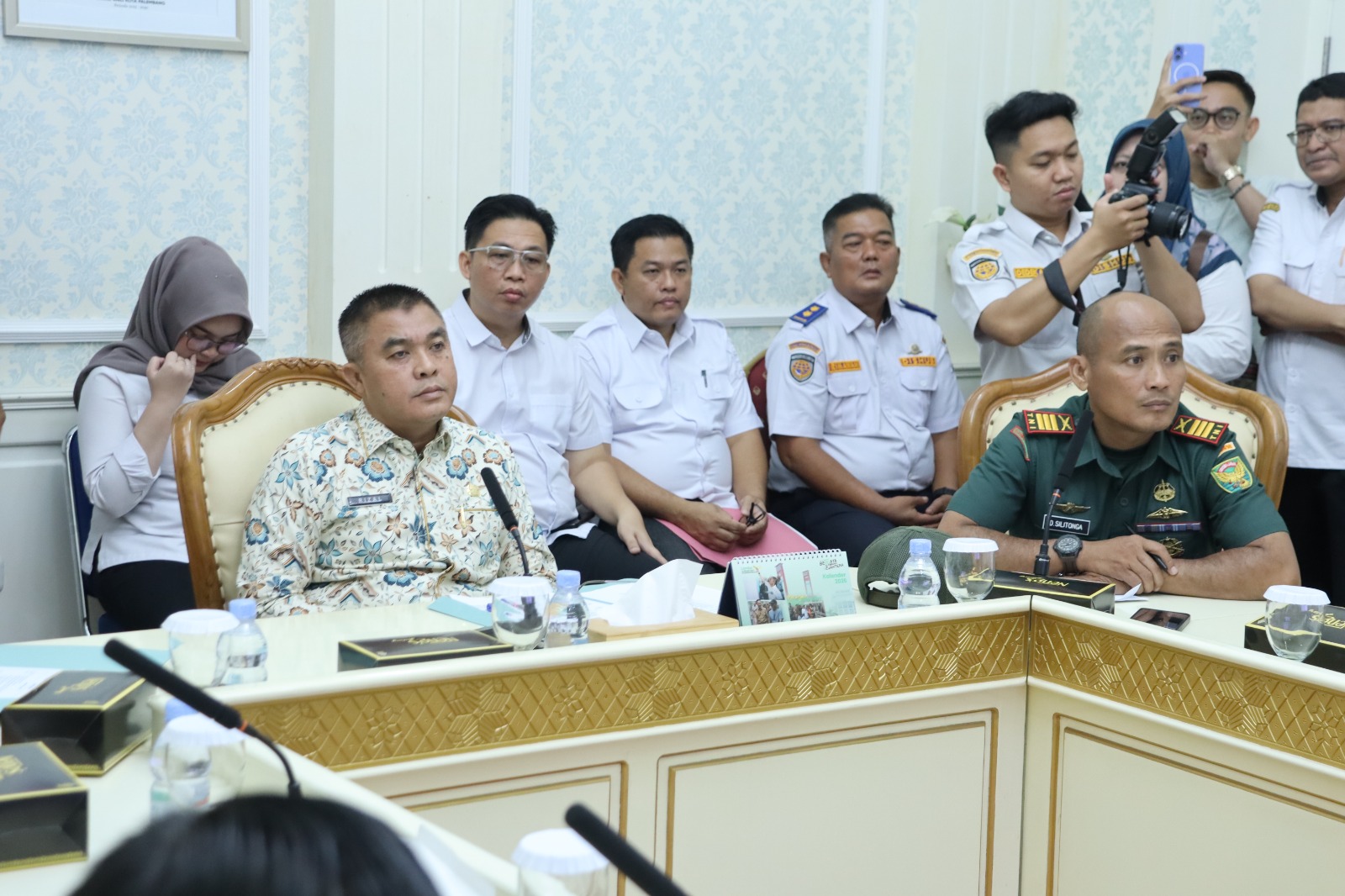 Sekretaris Daerah Kota Palembang, Aprizal Hasyim, bersama aparat keamanan dan OPD terkait mematangkan persiapan jelang pelaksanaan Ziarah Kubro 2026.