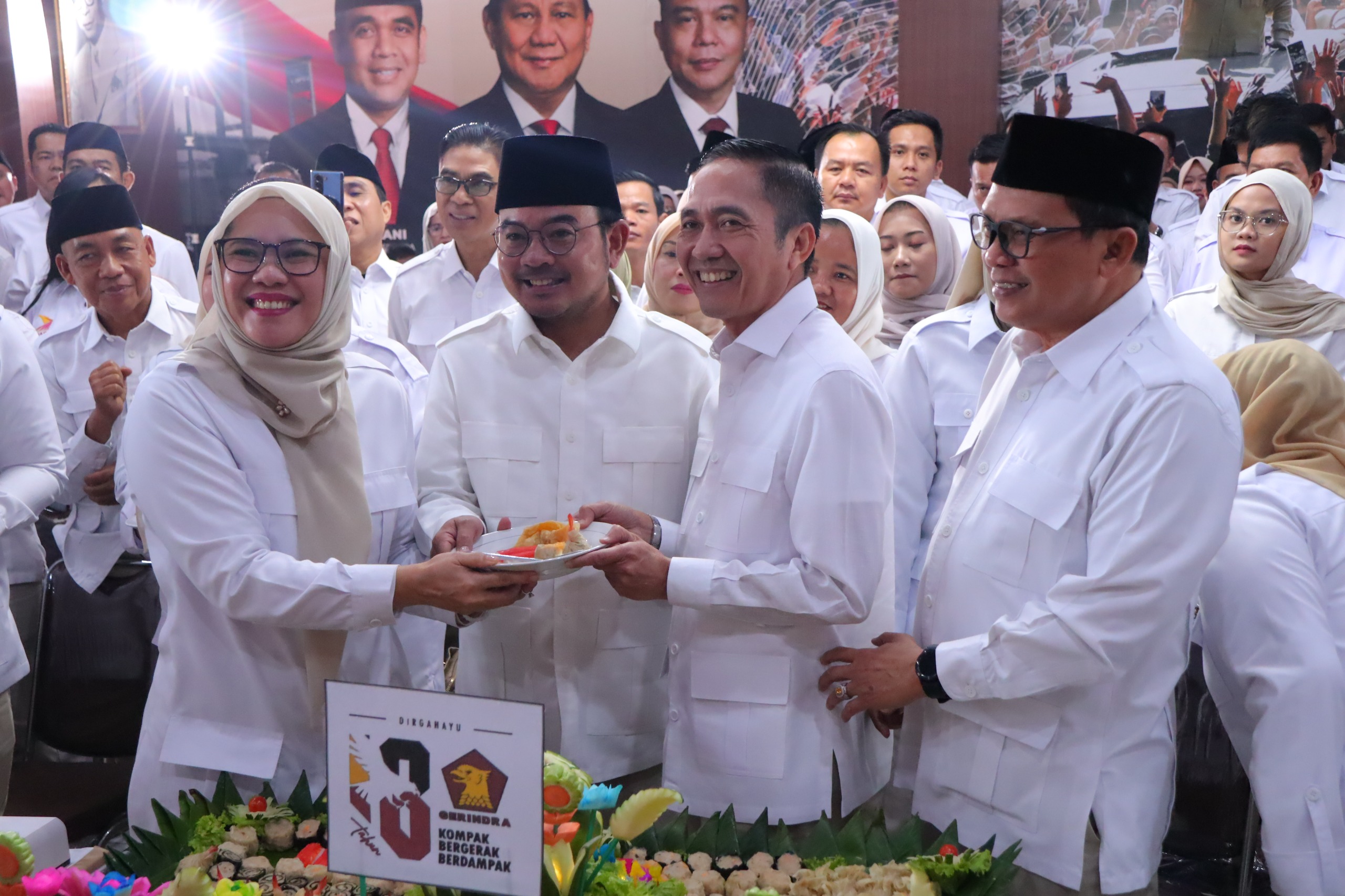 HUT ke-18 Gerindra, Ratu Dewa: Program Pak Prabowo Sangat Dirasakan Warga Palembang
