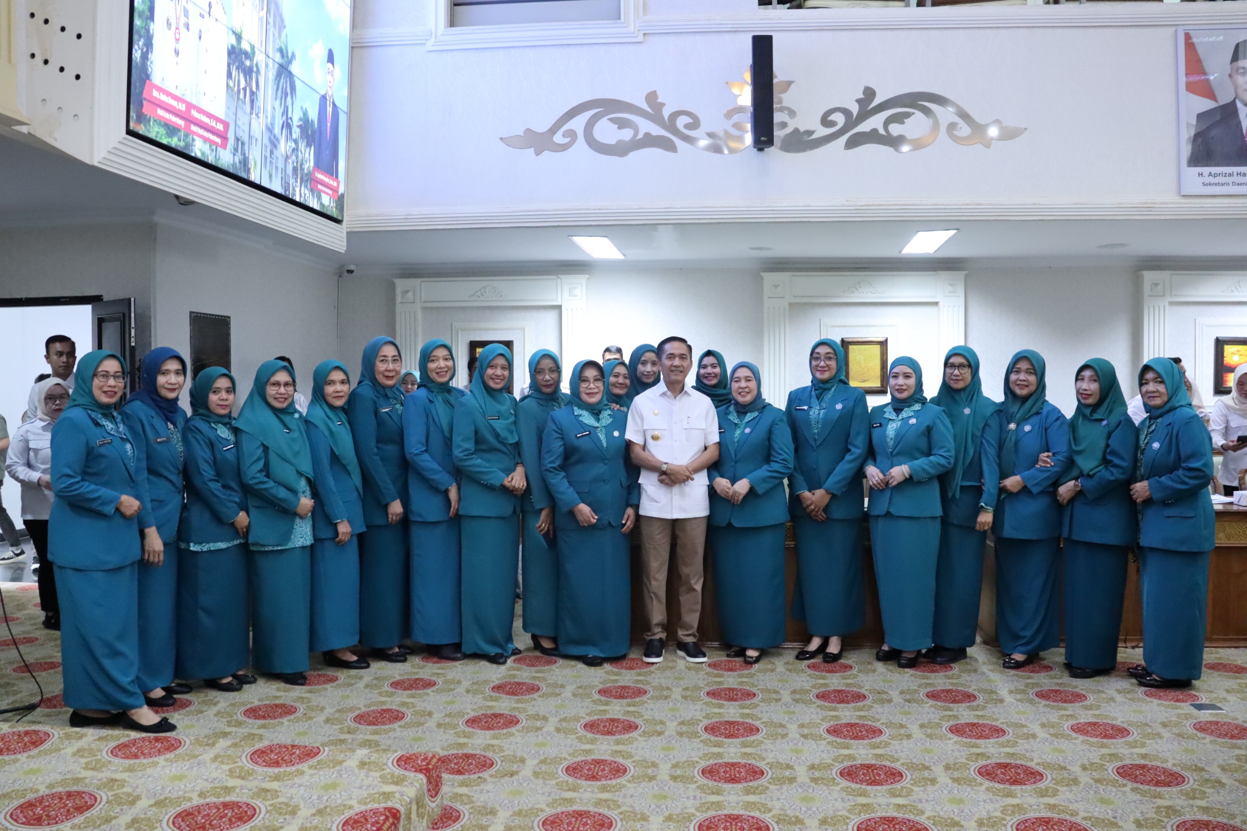 Wali Kota Palembang Ratu Dewa saat membuka Rapat Kerja Daerah (Rakerda) PKK Tingkat Kota Palembang Tahun 2026 di Ruang Rapat Parameswara, Rabu (11/02/2026).