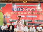 Peserta SMSC Goes to Desa Qur’an Palembang mengikuti edukasi literasi keuangan syariah dan kewirausahaan.