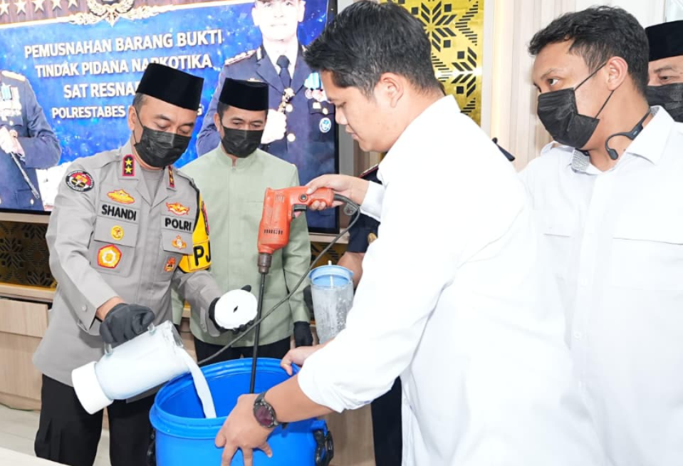 8 Kg Sabu dan Ratusan Butir Pil Ekstasi Dimusnahkan, 66 Ribu Jiwa Terselamatkan dari Narkoba