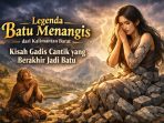 Legenda Batu Menangis dari Kalimantan Barat, kisah gadis cantik bernama Darmi yang dikutuk menjadi batu akibat kesombongan dan kedurhakaannya kepada sang ibu.