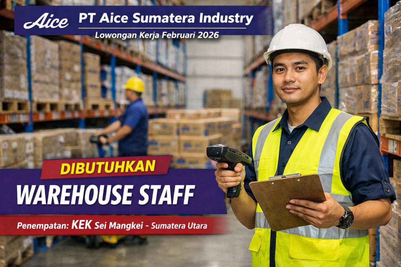 Perusahaan es krim berskala internasional ini membuka lowongan kerja Februari 2026 untuk posisi Warehouse Staff.