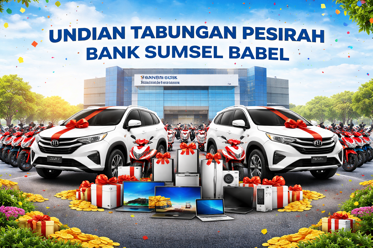 Program Undian Tabungan Pesirah Bank Sumsel Babel kembali digelar dengan ratusan hadiah menarik, mulai dari 25 unit mobil Toyota Rush, 110 sepeda motor Yamaha Mio, hingga berbagai perangkat elektronik bagi nasabah yang beruntung.