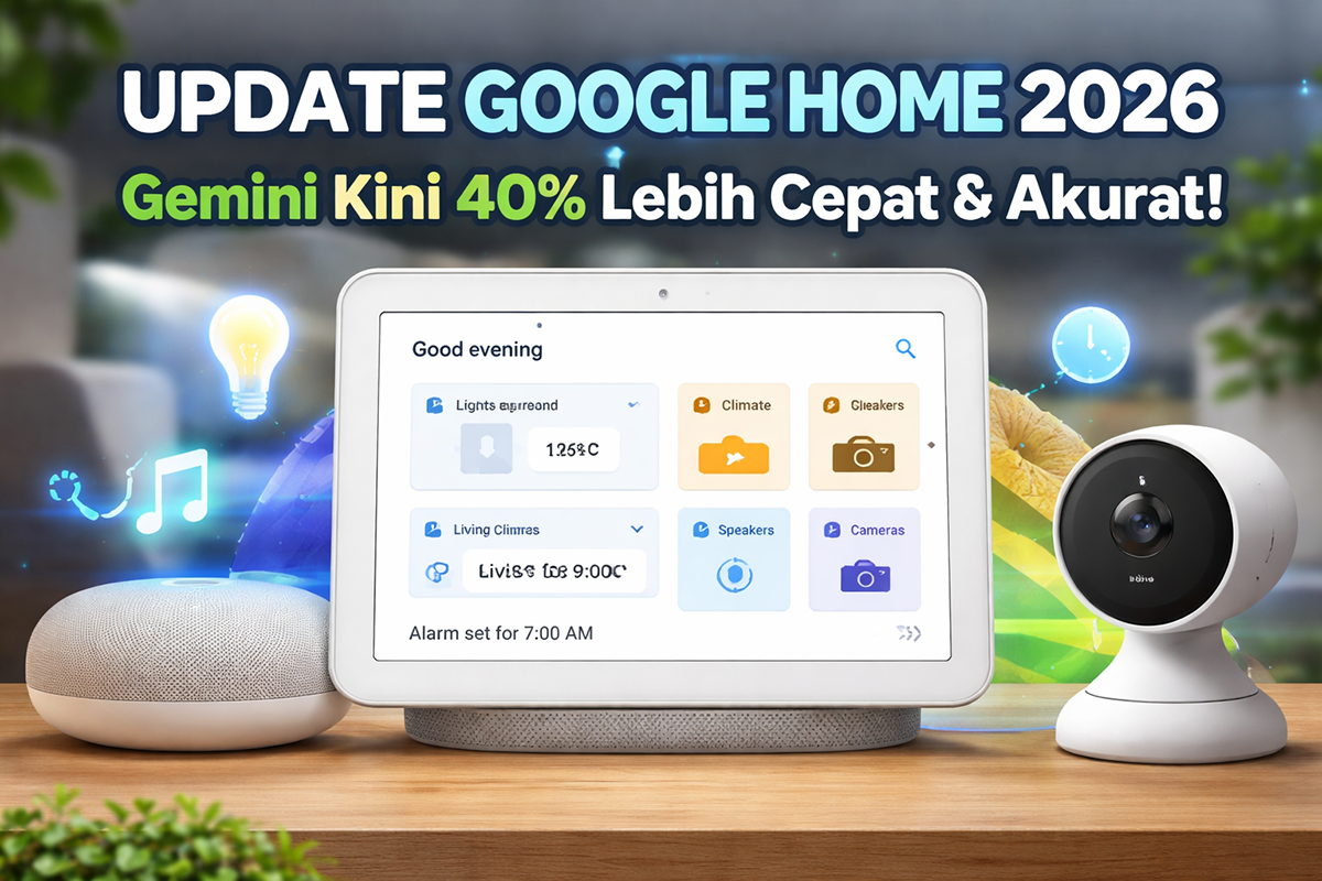 Kini didukung Gemini AI, respons hingga 40% lebih cepat, lebih akurat, dan smart home makin cerdas serta responsif.