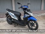 Honda BeAT eSP 2015 bekas masih jadi primadona skutik murah, kini bisa dimiliki mulai Rp7 jutaan dengan mesin irit dan perawatan mudah.