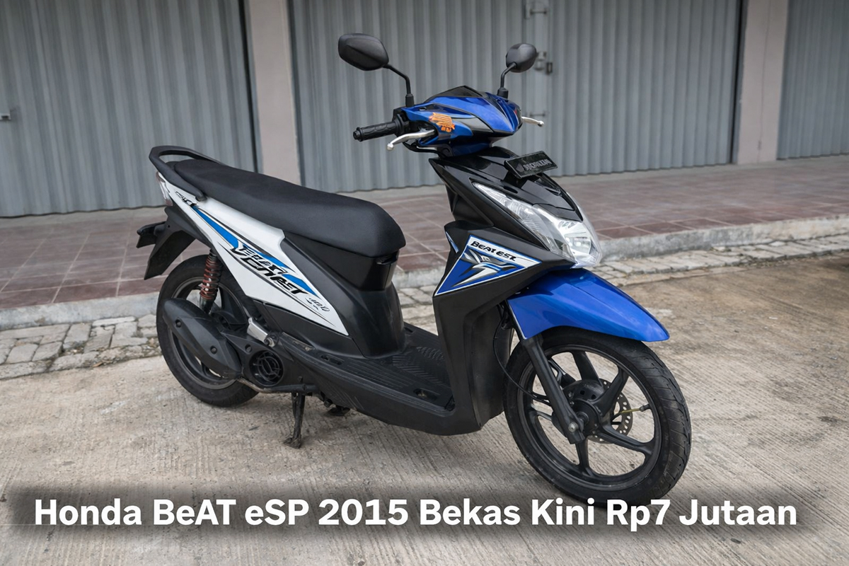 Honda BeAT eSP 2015 bekas masih jadi primadona skutik murah, kini bisa dimiliki mulai Rp7 jutaan dengan mesin irit dan perawatan mudah.