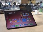 OPPO Find N6 tampil dalam mode landscape dengan layar lipat nyaris tanpa crease, siap mendefinisikan ulang standar smartphone foldable premium.