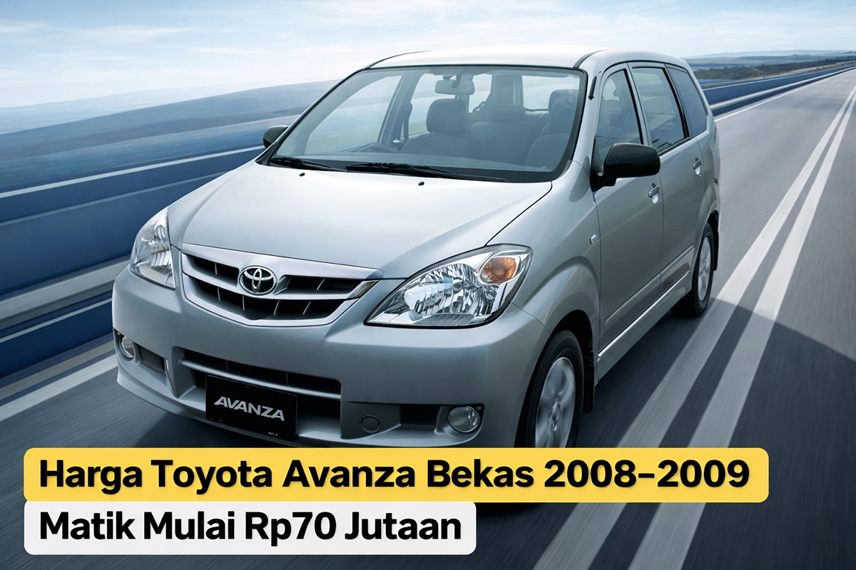 Harga Toyota Avanza bekas 2008–2009 tipe matik makin terjangkau jelang Lebaran 2026, mulai Rp70 jutaan — pilihan mobil keluarga yang tetap tangguh dan ekonomis.