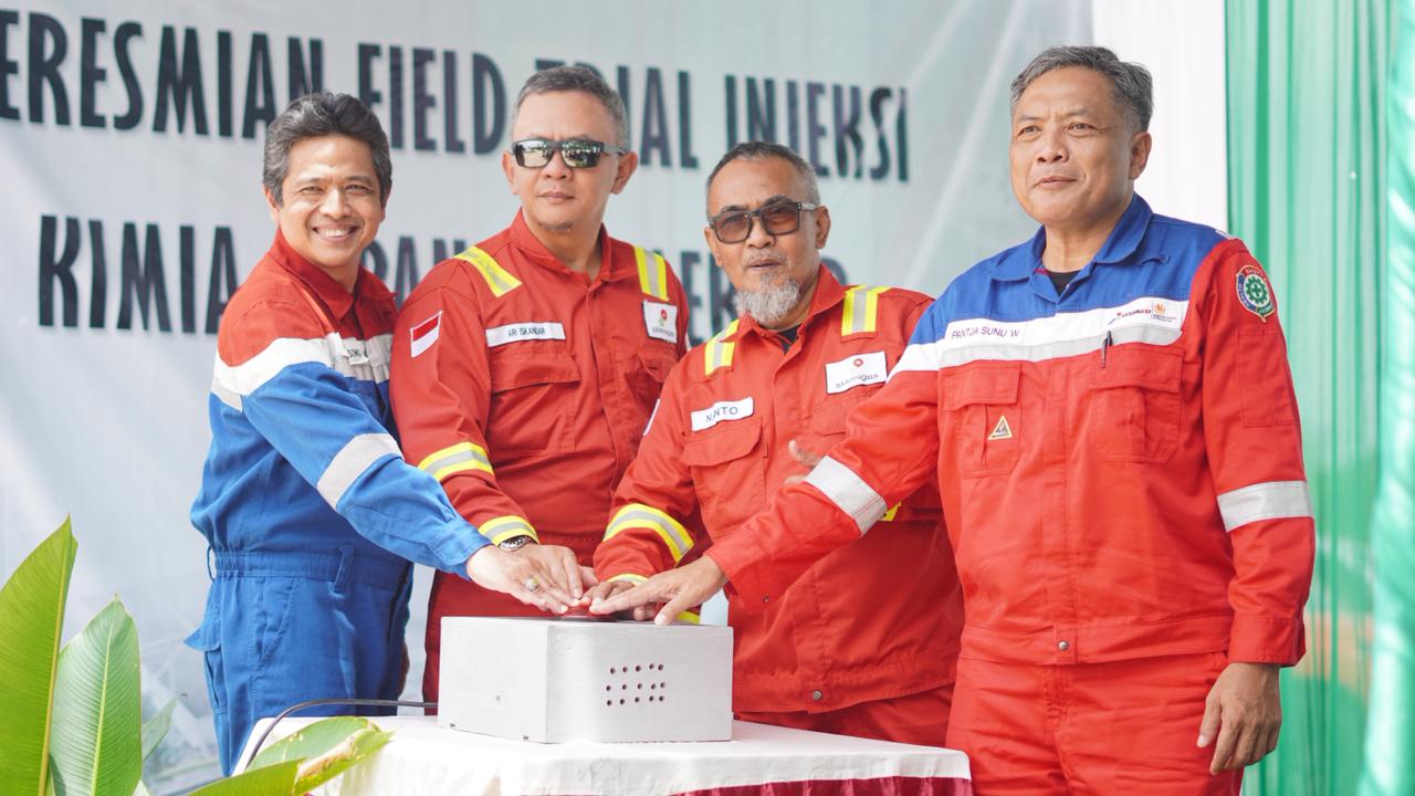 Peresmian Field Trial Injeksi Chemical di Lapangan Meruap, Sarolangun, Jambi, oleh SKK Migas bersama KSO Pertamina EP – BWP Meruap sebagai langkah strategis meningkatkan produksi migas nasional hingga 50 persen melalui teknologi Improved Oil Recovery (IOR).