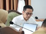 Wali Kota Ratu Dewa memimpin rapat pembahasan Detail Engineering Design (DED) penataan wajah kota dan program beautifikasi Palembang 2026 di Rumah Dinas Wali Kota, Selasa (3/3/2026).
