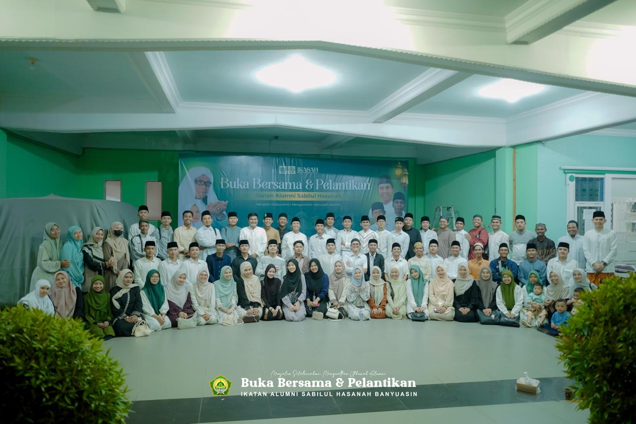Pengurus Alumni Pondok Pesantren Sabilul Hasanah (PPSH) Banyuasin periode terbaru resmi dilantik dalam acara yang digelar di Gedung Khazuz Sholawat, Sabtu (7/3/2026).